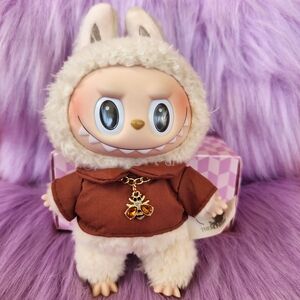 Labubu Honeybee Rhinestone Gold Necklace ♡Doll & Oufit NOT INCLUDED♡